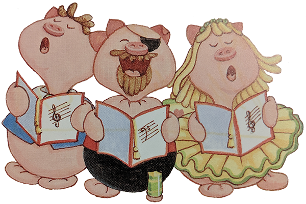 Singing pigs